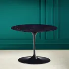 Tulip salontafel Eero Saarinen H 41 in keramiek Noir Laurent Made in Italy - Scarlet Viadurini