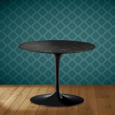 Eero Saarinen Tulip salontafel H 41 in Somnia keramiek, gemaakt in Italië - Scharlakenrood Viadurini