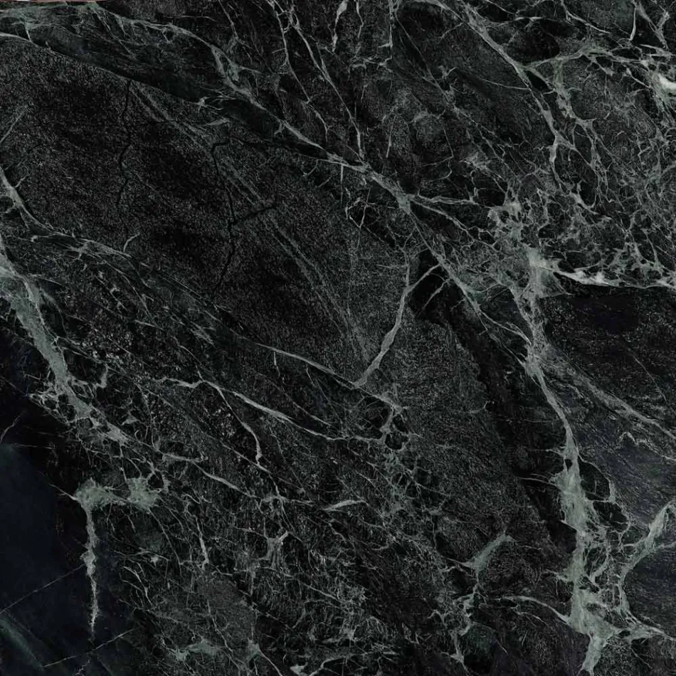 Eero Saarinen H 41 ovale Tulip salontafel met groen Alpi marmeren blad Made in Italy - Scarlet Viadurini