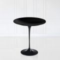 Tulip Eero Saarinen salontafel met zwart vloeibaar laminaat blad H 52 Made in Italy - Scarlet