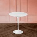 Tulip Eero Saarinen H 52 salontafel in wit vloeibaar laminaat Made in Italy - Scarlet