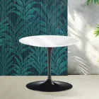 Saarinen Tulip salontafel, hoogte 39 cm, in glanzend wit Florim keramiek - Scarlet Viadurini