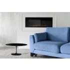 Tulip Saarinen salontafel H 41 in zwart ovaal vloeibaar laminaat Made in Italy - Scarlet Viadurini