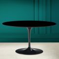 Tulip Saarinen H 41 ovale salontafel in absoluut zwart keramiek Made in Italy - Scarlet