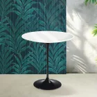 Saarinen Tulip salontafel, hoogte 52 cm, in glanzend wit Florim keramiek - Scarlet Viadurini