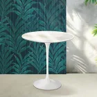 Saarinen Tulip salontafel H 52 cm in Florim Calacatta Gold Gloss keramiek - Scharlakenrood Viadurini