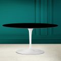 Tulip Saarinen ovale salontafel H 41 in absoluut zwart Made in Italy - Scarlet