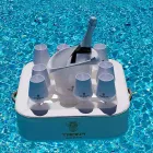 Salontafel - zwevend blad van nautisch ecoleer en Trona-plexiglas Viadurini