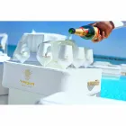 Salontafel - drijvende bak van kunstleer en plexiglas nautische Trona Viadurini