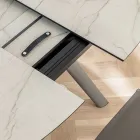 Uitschuifbare tontafel tot 170 cm in gelaagd HPL - Convivio Viadurini