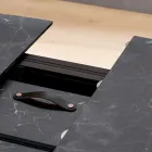 Uitschuifbare tontafel tot 170 cm in gelaagd HPL - Convivio Viadurini