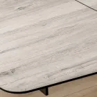 Uitschuifbare vattafel tot 240 of 280 cm in HPL en metaal - Heden Viadurini