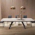 Uitschuifbare vattafel tot 240 of 280 cm in gelaagd HPL - Dialogo Viadurini