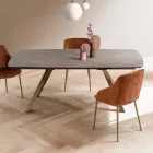 Uitschuifbare vattafel tot 240 of 280 cm in gelaagd HPL - Dialogo Viadurini