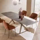 Uitschuifbare tontafel tot 240 of 280 cm in gelaagd HPL - Dialogo Viadurini