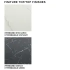 Moderne vattafel van keramiek en roségoud staal, gemaakt in Italië - Settimmio Viadurini