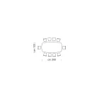 Moderne vattafel van keramiek en roségoud staal, gemaakt in Italië - Settimmio Viadurini