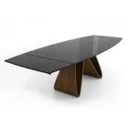 Uitschuifbare tafel tot 276 cm in Noir Desir keramiek Made in Italy - Equator Viadurini