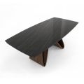Uitschuifbare tafel tot 276 cm in Noir Desir keramiek Made in Italy - Equator