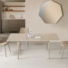 Uitschuifbare tafel 160/240x90 cm van gesinterd steen met marmerlook - Samus Viadurini
