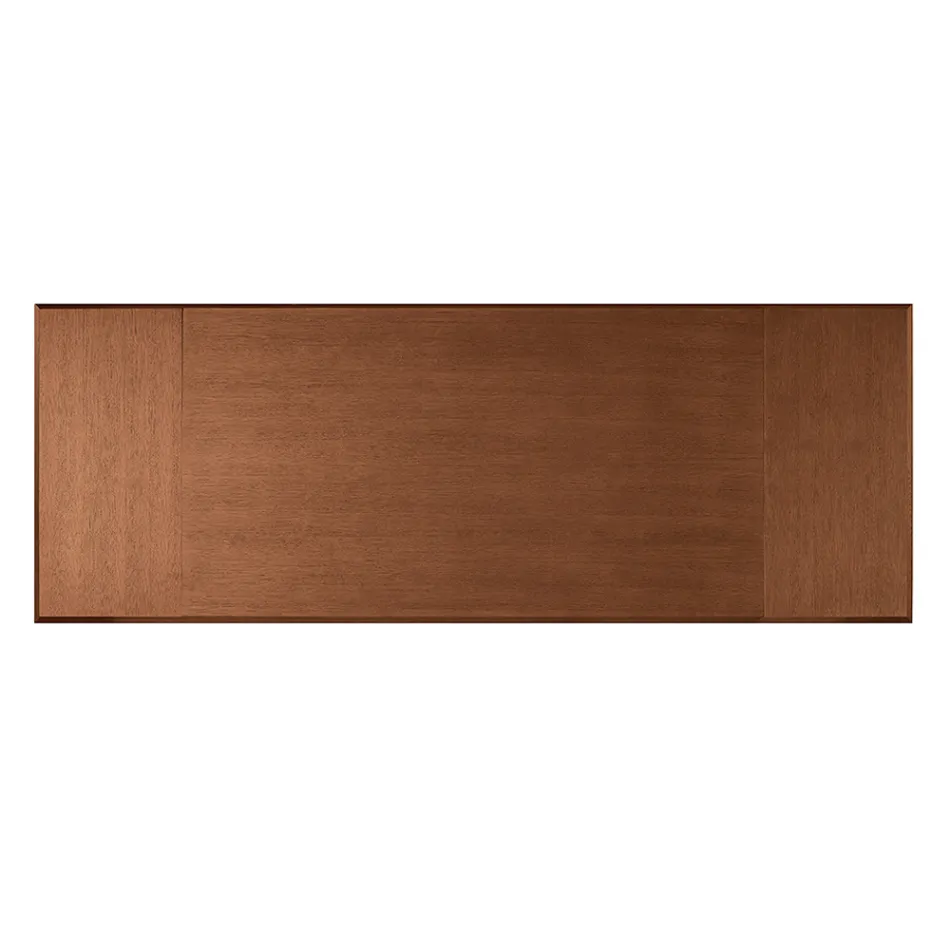 Uitschuifbare tafel 160/240x90 cm, gemaakt van walnoot en ijzer - Nodo Viadurini