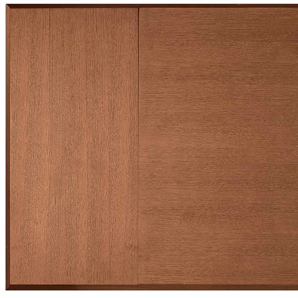 Uitschuifbare tafel 160/240x90 cm, gemaakt van walnoot en ijzer - Nodo Viadurini