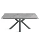 Uitschuifbare tafel 180/240x100 cm van gesinterd steen met marmerlook - Loggia Viadurini