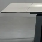 Uitschuifbare tafel 3 m glanzend keramisch blad met metalen poten - Papusca Viadurini