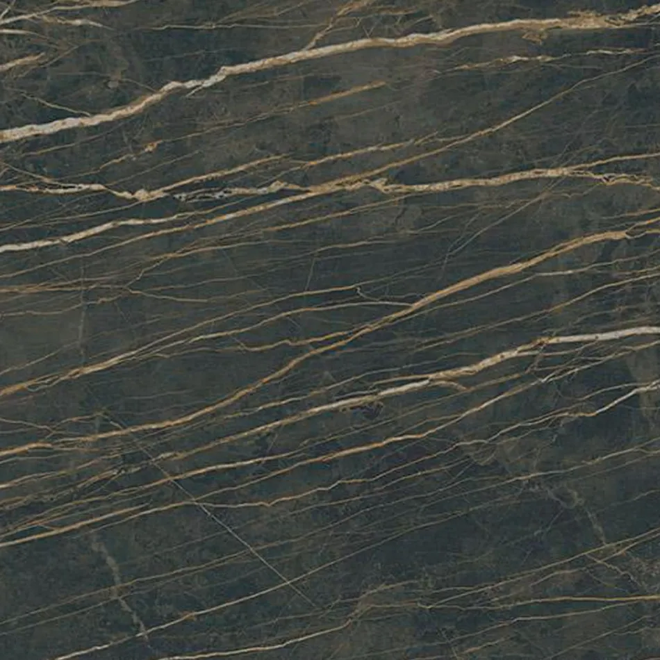 Uitschuifbare tafel 3 m glanzend keramisch blad met metalen poten - Papusca Viadurini