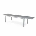 Uitschuifbare tafel 340 cm Buiten dineren in aluminium en glas of laminaat - Julie Viadurini