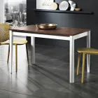 Uitschuifbare tafel tot 180 cm in beuken en melamine Made in Italy - Otiello Viadurini