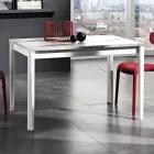 Uitschuifbare tafel tot 180 cm in beuken en melamine Made in Italy - Otiello Viadurini