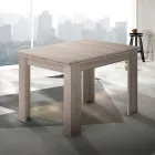 Uitschuifbare tafel van duurzaam hout tot 180 cm - Perro Viadurini