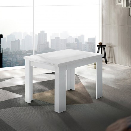 Uitschuifbare tafel van duurzaam hout tot 180 cm - Perro Viadurini