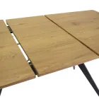 Uitschuifbare tafel 180 cm in MDF houteffect met reliëf - Schuim Viadurini