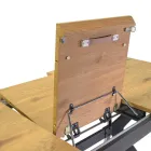 Uitschuifbare tafel 180 cm in MDF houteffect met reliëf - Schuim Viadurini