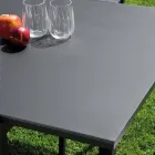Uitschuifbare tafel 180 cm of 220 cm met gehard glazen blad - Cartellina Viadurini