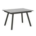 Uitschuifbare tafel tot 180 of 220 cm in hout en ijzer Made in Italy - Sterren Viadurini