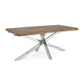 Uitschuifbare tafel tot 2,6 m in handgemaakt hout Homemotion - Plutarco