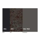 Uitschuifbare eettafel tot 2,8 m in keramiek en metalen poten - Paoluccio Viadurini