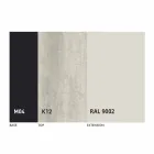 Uitschuifbare eettafel tot 2,8 m in keramiek en metalen poten - Paoluccio Viadurini