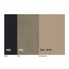 Uitschuifbare eettafel tot 2,8 m in keramiek en metalen poten - Paoluccio Viadurini