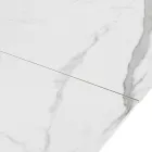 Uitschuifbare tafel tot 200 cm in keramiek en staal - Belone Viadurini