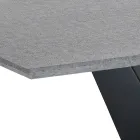 Uitschuifbare tafel tot 200 cm in MDF Cement - Holmium Viadurini