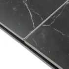 Uitschuifbare tafel 200 cm in metaal en kunststeen - Onderwater Viadurini