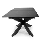 Uitschuifbare tafel 200 cm in metaal en kunststeen - Onderwater Viadurini