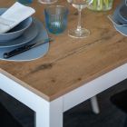 Uitschuifbare tafel tot 210 cm in melamine en massief hout Gemaakt in Italië - Gustavo Viadurini