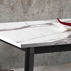 Uitschuifbare tafel tot 220 cm met grafiet beuken onderstel Made in Italy - Toles Viadurini