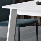Uitschuifbare tafel tot 220 cm in beuken en melamine Made in Italy - Toles Viadurini