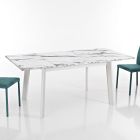 Uitschuifbare tafel tot 220 cm in beuken en melamine Made in Italy - Toles Viadurini